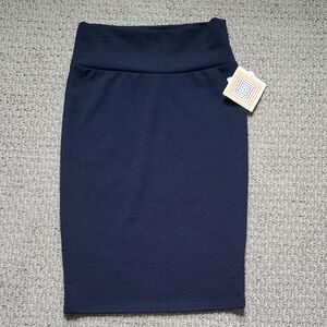 LuLaRoe Dark Blue Cassie Pencil Skirt